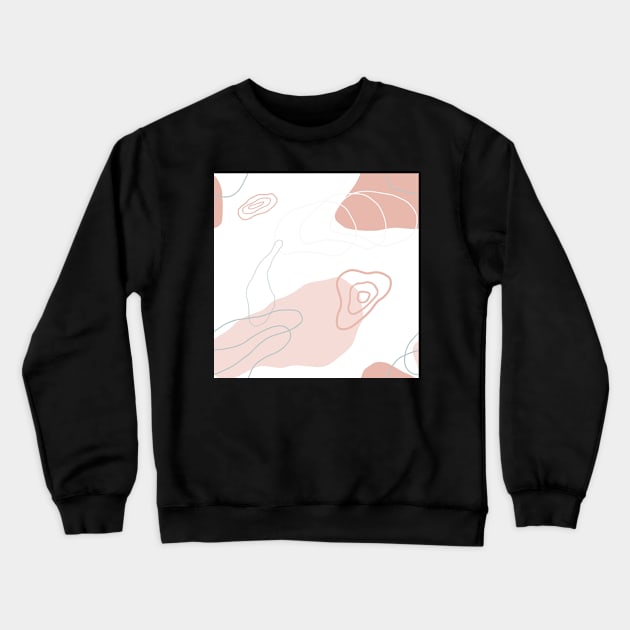 Pastel Topography Pattern Crewneck Sweatshirt by StylishTayla